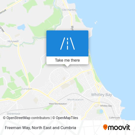 Freeman Way map