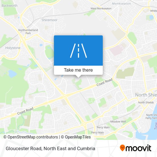 Gloucester Road map