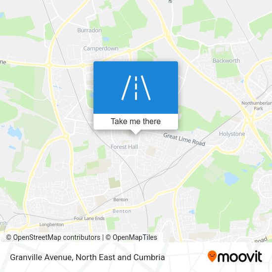 Granville Avenue map