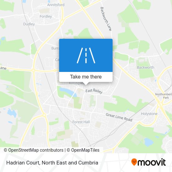 Hadrian Court map