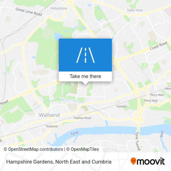 Hampshire Gardens map
