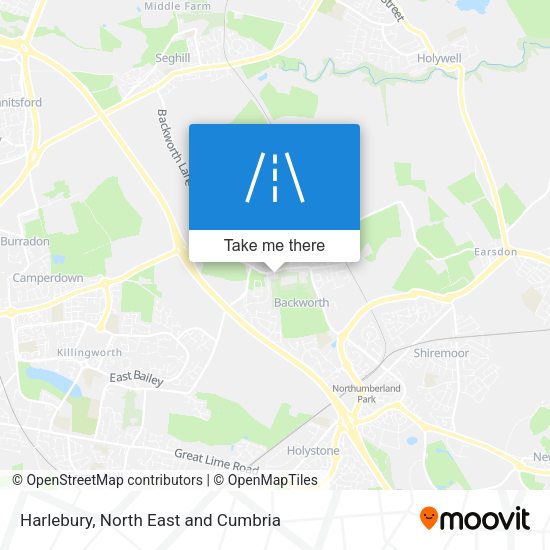 Harlebury map