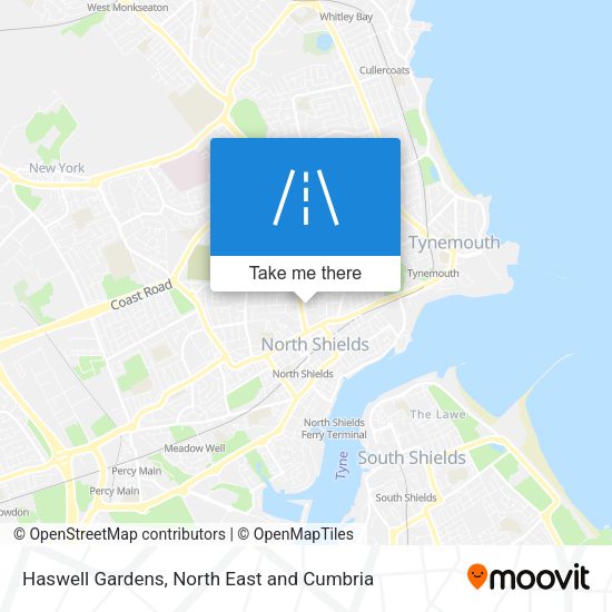 Haswell Gardens map