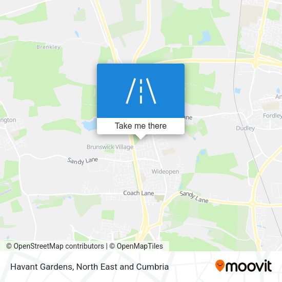Havant Gardens map