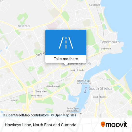 Hawkeys Lane map