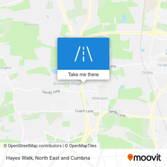 Hayes Walk map