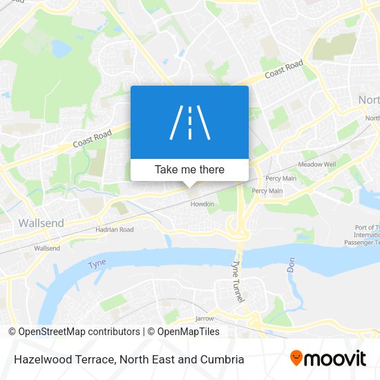 Hazelwood Terrace map