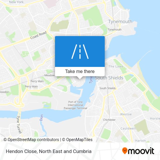 Hendon Close map