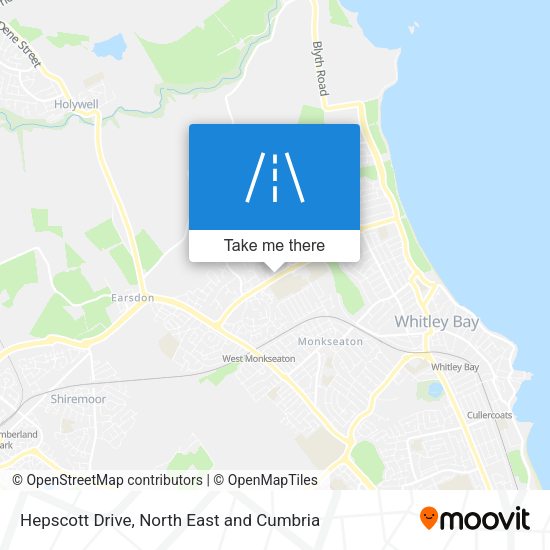 Hepscott Drive map