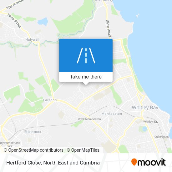 Hertford Close map