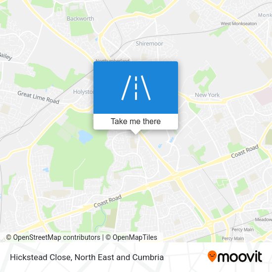 Hickstead Close map