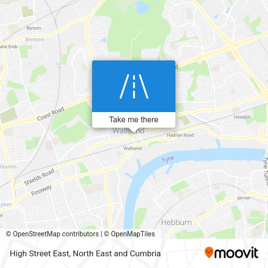High Street East map