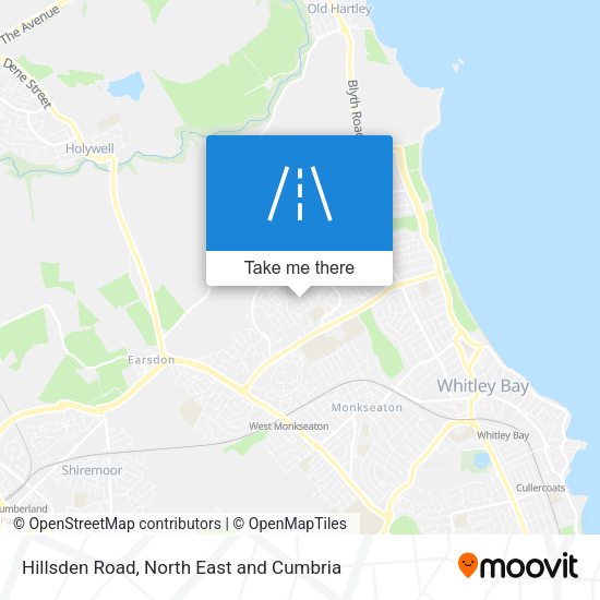 Hillsden Road map