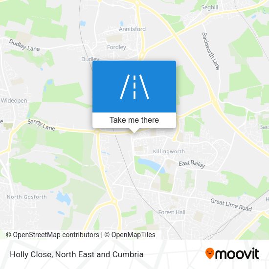 Holly Close map