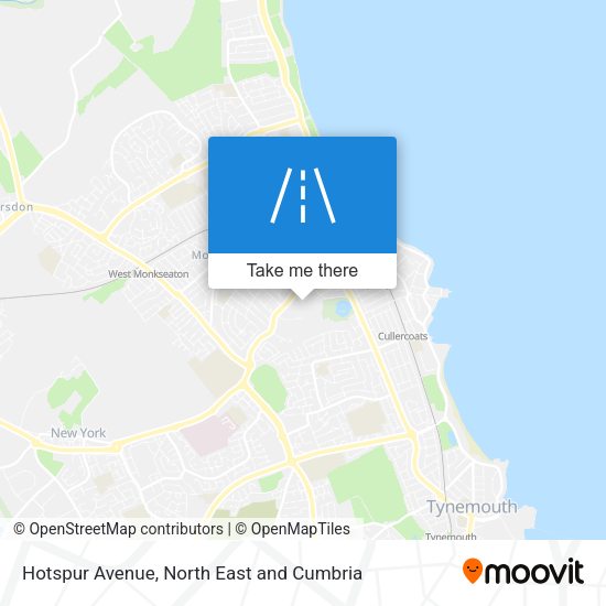Hotspur Avenue map