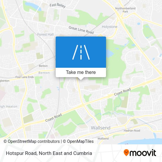 Hotspur Road map