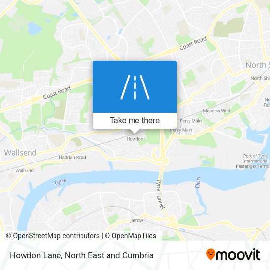 Howdon Lane map