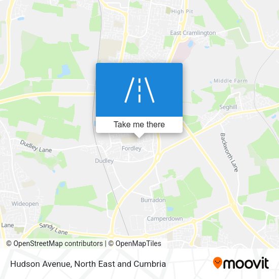 Hudson Avenue map