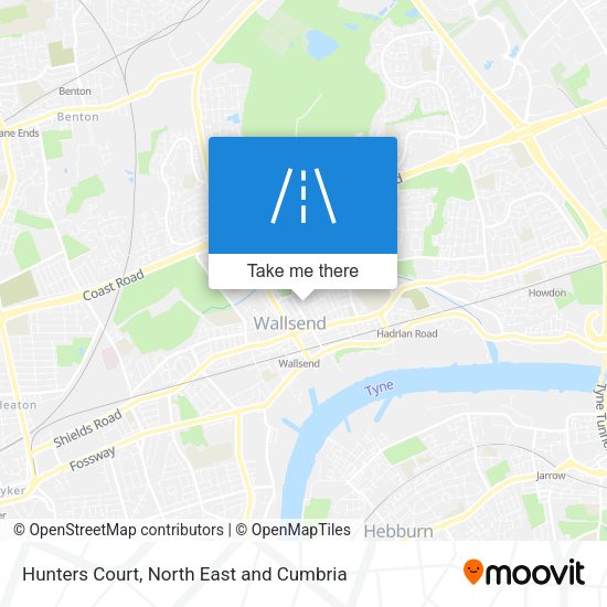 Hunters Court map