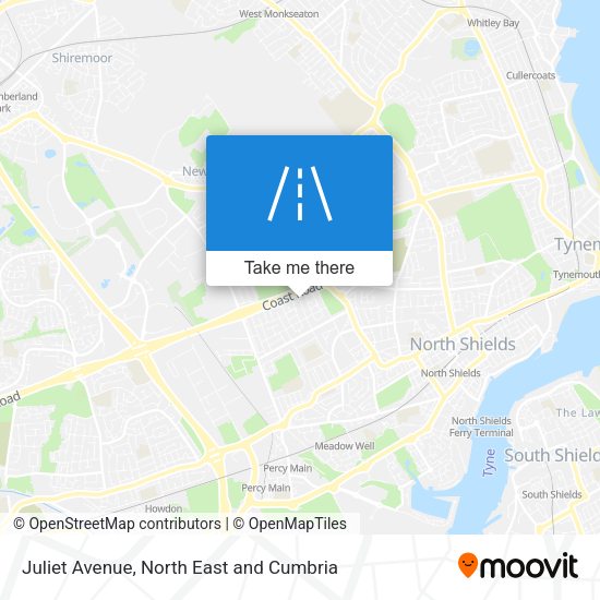 Juliet Avenue map