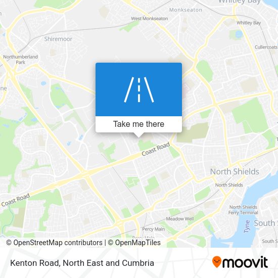 Kenton Road map