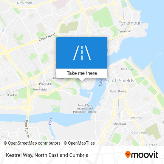 Kestrel Way map