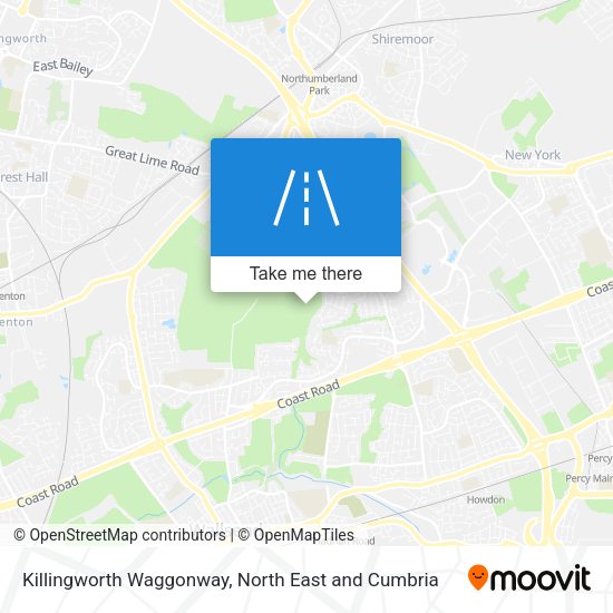 Killingworth Waggonway map