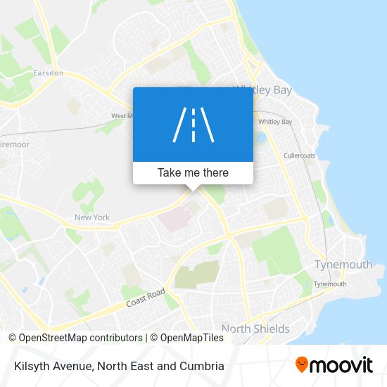 Kilsyth Avenue map