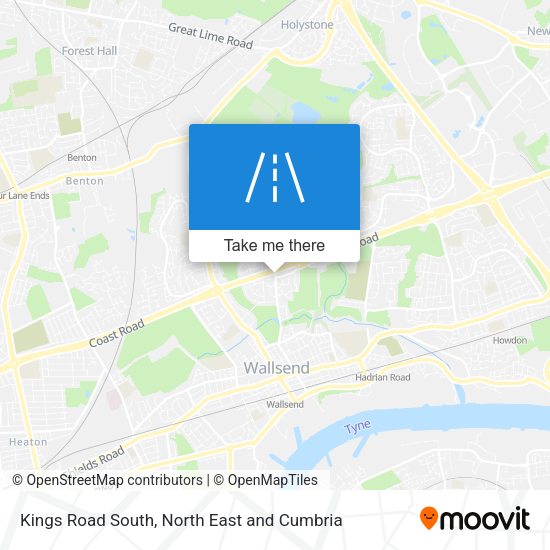 Kings Road South map