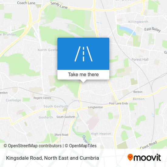 Kingsdale Road map