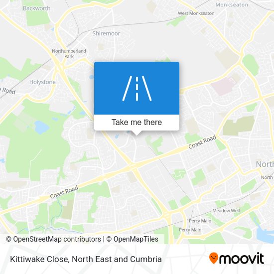 Kittiwake Close map