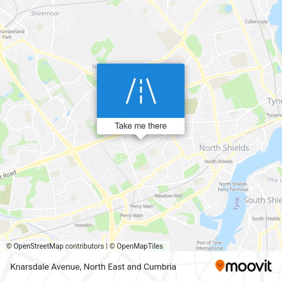 Knarsdale Avenue map