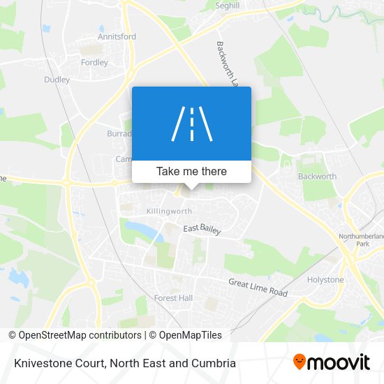 Knivestone Court map