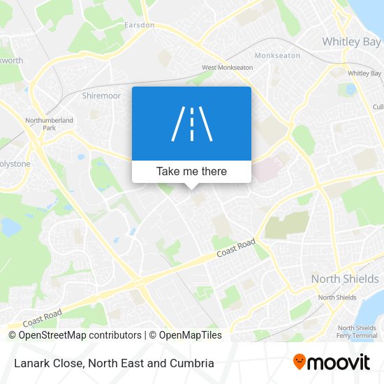 Lanark Close map