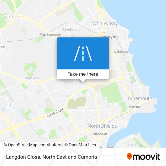 Langdon Close map