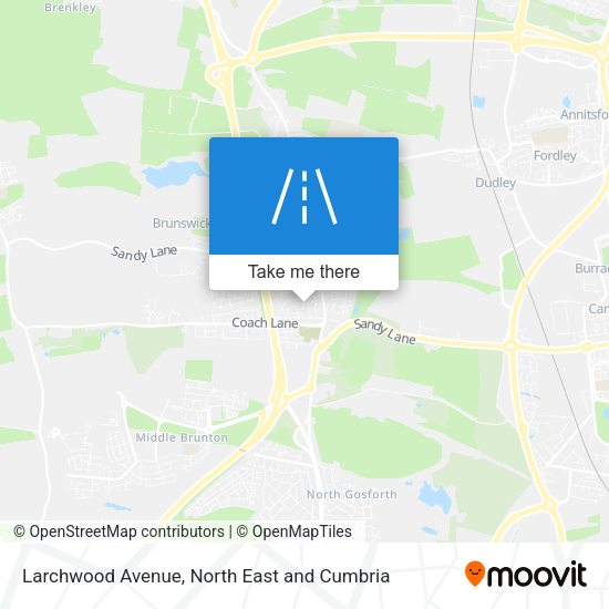 Larchwood Avenue map