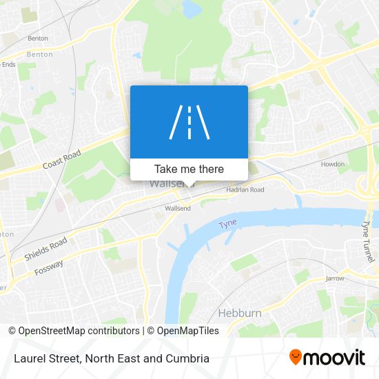Laurel Street map