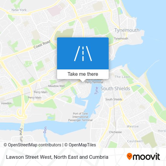Lawson Street West map