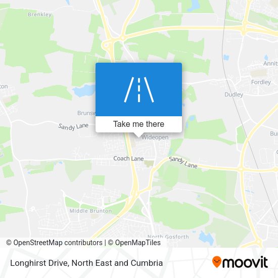 Longhirst Drive map