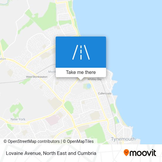 Lovaine Avenue map