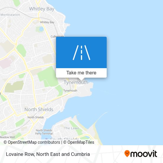 Lovaine Row map