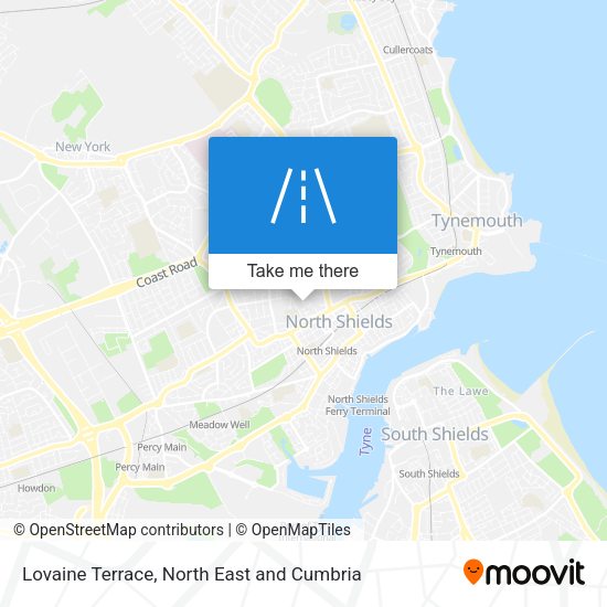 Lovaine Terrace map