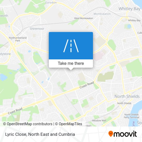 Lyric Close map