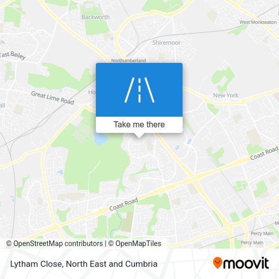 Lytham Close map