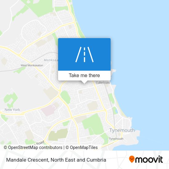 Mandale Crescent map