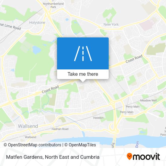 Matfen Gardens map