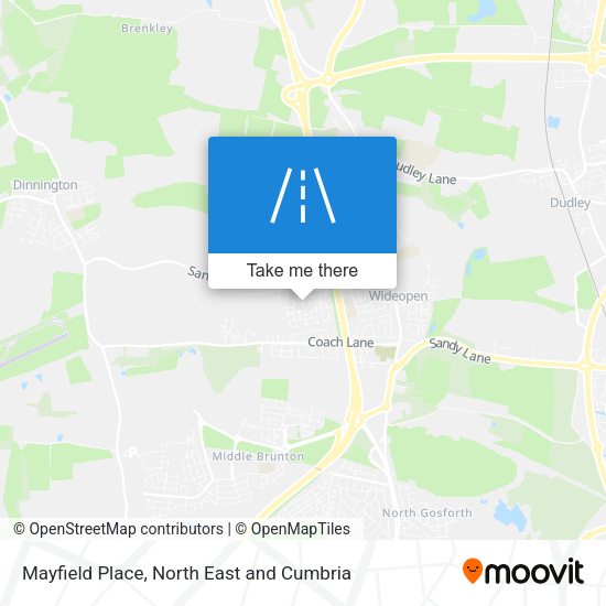 Mayfield Place map