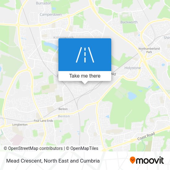 Mead Crescent map