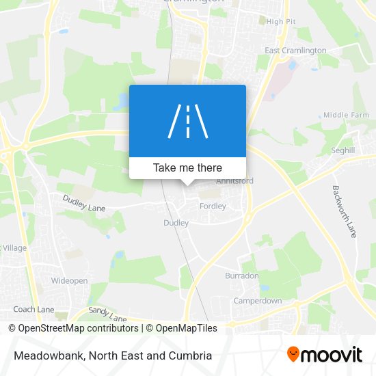 Meadowbank map