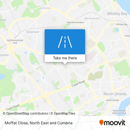 Moffat Close map